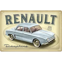 Nostalgic Art Schild Renault Dauphine Beige - Motiv: Auto - Detailfarbe: Beige - Detailmaterial: Metall - Grundmaterial: Metall - Produkttyp: Wanddekoration