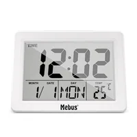 Mebus 25738 alarm clock Quartz alarm clock White