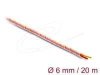 Spiralschlauch Silikon 6 mm Durchmesser 20 m transparent