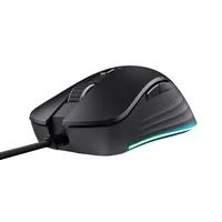 Trust Gaming-Maus GXT 924 YBAR+ - Bedienungsseite: Rechtshänder - Maus Features: RGB-Beleuchtung - Scrollrad - Seitliche Zusatztasten - Umschaltbare DPI-Auflösung - Detailfarbe: Schwarz - Gewicht: 137 g - Schnittstelle: USB-A - Maximale Empfindlichkeit: 25600 dpi