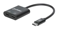 Manhattan 153348 replicatore di porte e docking station per notebook Nero