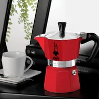 Red Bialetti Moka Espress Coffee Maker