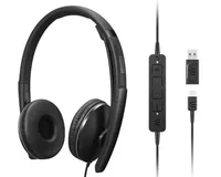 Lenovo Business-Headset 4XD1M45627 Gen 2 On-Ear, USB-C, ANC - Einsatzbereich: Business-Headset - Kabelgebunden: Ja - Trageart: On-Ear (Ohraufliegend) - Überkopfbügel - Trageweise: Duo / Stereo (Zwei Lautsprecher) - Anschlussart: USB-C - Microsoft Zertifizierung: für Microsoft Teams