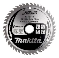 Kreissägeblatt EFFICUT E-12136, Ø 136mm, 45Z