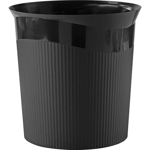 HAN Papierkorb Re-LOOP 13 l, Schwarz - Fassungsvermögen: 13 l - Höhe: 28.8 cm - Anzahl Behälter: 1 - Material: Kunststoff - Detailfarbe: Schwarz - Form: Rund