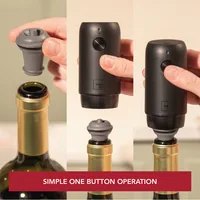 Vacuvin Weinpumpe Elektrische Vakuumpumpe Schwarz - Detailfarbe: Schwarz - Verschlussart: Vakuum - Set: Ja - Verpackungseinheit: 1 Stück - Spülmaschinenfest: Nein - Material: Kunststoff