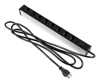 FURBER.power 19 Steckdosenleiste 8x T13 Schwarz - Steckeranordnung: Hoch - Steckerleisten Serie: keine - Steckerleisten Typ: 19 PDU - 19 Steckdosenleiste - Steckertyp Eingang: T12 - Steckertyp Ausgang: T13 - Steckdosenanzahl: 8