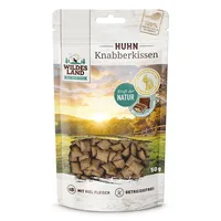 Wildes Land Katzen-Snack Knabberkissen Huhn 50 g - Snackart: Leckerli - Tierbedürfnis: Kein besonderes Bedürfnis - Geschmacksrichtung: Geflügel - Zertifikate: Keine Zertifizierung - Fleischsorte: Huhn - Packungsgrösse: 50 g