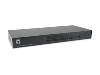 LevelOne KVM Switch 16xUSB-B16xVGA16xPS22xUSB-A schwarz