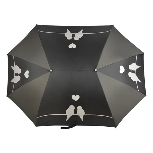 Esschert Design Partner-Regenschirm XL Grau/Schwarz - Schirmtyp: Langschirm - Eigenschaften: Keine Eigenschaft - Zertifikate: Keine Zertifizierung - Länge: 73.5 cm - Schirm-Eigenschaften: Keine - Farbe: Grau - Schwarz