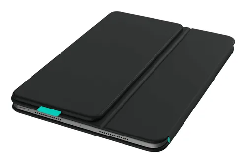 Logitech Tablet Tastatur Cover Flip Folio iPad Pro & Air11 - Verbindungsmöglichkeiten: Bluetooth - Tastaturlayout: QWERTZ (CH) - Kompatible Hersteller: Apple - Bildschirmdiagonale: 11  - Detailfarbe: Grau - Tablet Kompatibilität: iPad Pro 11 (M4/2024) - i