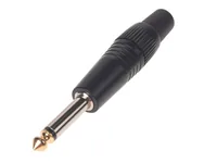 Bemero Stecker BC2001BK-M 6.3 mm Mono Klinkenstecker schwarz - Audio Steckertyp: Klinke 6.3 mm - male - Anwendungsbereich: Live/Bühne - Installation - Studio