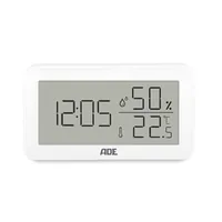 ADE Wetterstation Thermo-Hygrometer 15 cm, Weiss - Funktionen: Uhrzeitanzeige - Innentemperatur - Innenluftdruck - Set: Nein - Typ: Baro-/Thermo-/Hygrometer