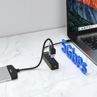 UNITEK HUB USB-C 4XUSB-A 3.1, ACTIVE, 10 WATT,H1117B