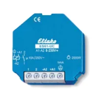 Eltako Stromstossschalter ES61-UC Unterputz Kunststoff Blau Weiss - Produkttyp: Schaltaktoren - System-Kompatibilität: Keine - Protokoll: Keine - Systemkompatibilität: Nicht kompatibel mit Smart Home Hubs - Systemkommunikation: Wired - Detailfarbe: Blau