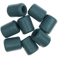 Rico Design Holzperlen Makramee Petrol, 8 Stück - Packungsgrösse: 8 Stück - Durchmesser: 24 mm - Detailfarbe: Petrol - Perlenart: Holzperlen