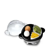 Gastroback Eierkocher 42801 Schwarz/Silber - Automatische Temperaturkontrolle: Keine Angaben - Detailfarbe: Schwarz - Silber - Anzahl Eier: 7 - Einstellbarer Härtegrad: Keine Angaben