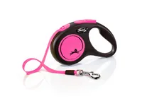 Flexi Neon 5 m Black, Pink Dog Retractable lead