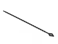 DeLOCK Beaded Cable Tie reusable L 150 x W 2.4 mm black 100 pieces