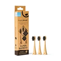 happybrush Zahnbürstenkopf Bambus V3 3 Stück - Zahnbürsten-Art: Schallzahnbürste - Verpackungseinheit: 3 Stück