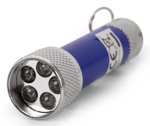 Entac Taschenlampe 5LED Schlüsselanhänger Blau