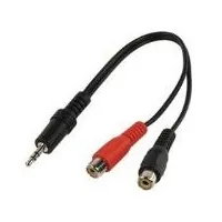 HDSUPPLY LP-AA110-V2 audio cable 0.1 m 3.5mm 2 x RCA Black