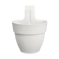 Elho Pflanzentopf Vibia Campana Easy Aufhänger Klein Weiss - Einsatzort: Aussen - Balkon - Ausstattung: Keine - Volumen: 2.8 l - Form: Oval - Detailfarbe: Weiss - Material: Kunststoff