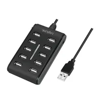 LogiLink UA0125 interface hub USB 2.0 480 Mbit/s Black