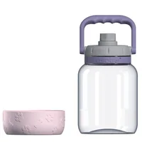 Asobu - The Barkley Dog Bowl - Tritanflasche 1,5 Liter mit Hundenapf pink