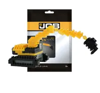 BRIXIES Bausteinmodell JCB Raupenbagger aus 110 Bausteinen - Anzahl Teile: 110 Teile - Altersempfehlung ab: 8 Jahren - Kategorie: Baustelle - Material: Kunststoff