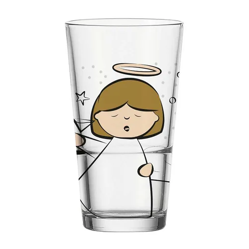 LEONARDO Trinkglas Engel 6 x 330 ml, Transparent - Materialtyp: Glas - Material: Kalk-Natron-Glas - Polyethylen (PE) - Produkttyp: Tasse - Detailfarbe: Mehrfarbig