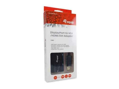 Equip Dock 3-1 DisplayPort->HDMIVGADVI 0.15m