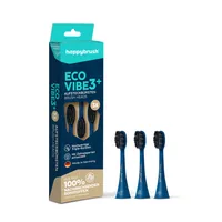 happybrush Zahnbürstenkopf ECO VIBE 3, 3 Stück - Zahnbürsten-Art: Schallzahnbürste - Verpackungseinheit: 3 Stück