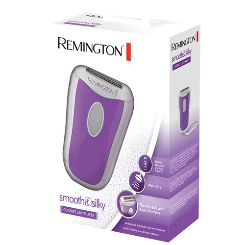 Remington Körperrasierer WSF4810 Compact Smooth & Silky - Typ: Folienrasierer - Rasierart: Nass und Trocken - Körperbereich: Beine - Bikinizone - Achseln - Reinigungsstation: Nein - Anwender: Damen