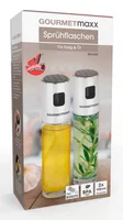 Gourmetmaxx 05570 oil/vinegar dispenser 100 L Bottle Acrylonitrile butadiene styrene (ABS), Glass, Polyethylene Black, Grey, Transparent