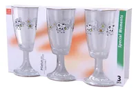 Bormioli Rocco Kaffeebecher Happy Cow 200 ml, 3 Stück, Transparent - Material: Glas - Tassen Typ: Kaffeebecher - Ausstattung: Keine weitere Ausstattung - Detailfarbe: Transparent - Volumen: 200 ml