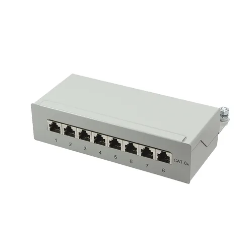 Logilink Patchpanel Cat.6A TischWand 8-port, grau