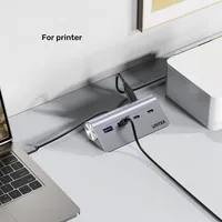 UNITEK ALUMINIUM USB-C HUB 2X USB-A 2X USB-C 5GBPS