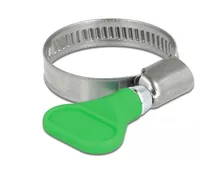 Delock Schlauchschellen-Set Edelstahl 400 SS 20-35 mm, Grün 5 Stück - Detailfarbe: Grün - Art: Schlauchschellen