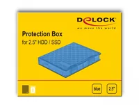Delock Schutzgehäuse für 2.5? HDD / SSD blau - Zubehörtyp: Aufbewahrung