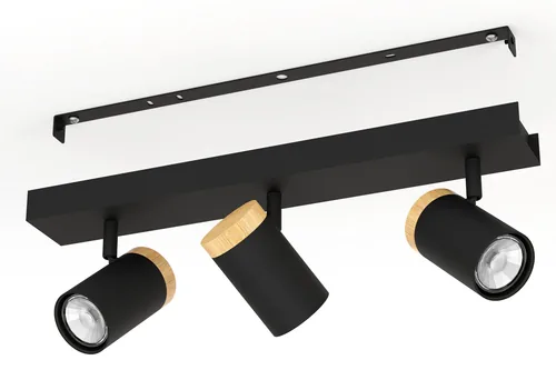 EGLO Leuchten Balkenspot CARTAGENA GU10 3 x 4.5W - Leuchten Kategorie: Spot - Betriebsart: Netzbetrieb - Lampensockel: GU10 - Farbtemperatur Kelvin: 3000 K - Gesamtleistung: 13.5 W - Farbwiedergabeindex CRI: 0