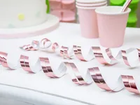 PartyDeco Steamers, rose gold, 3.8m