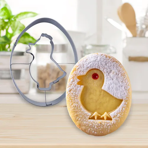 Zenker Guetzli-Ausstecher Linzer Osterei - Materialtyp: Metall - Material: Stahl - Verpackungseinheit: 1 Stück - Detailfarbe: Silber - Produkttyp: Guetzli-Ausstecher