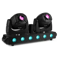 BeamZ Moving Head Fuze Twin Bar - Typ: Moving Head - Leuchtmittel: LED - Ausstattung: Lüfter - Gobo - Farbwechsler - DMX-fähig - Funktionen: Andere