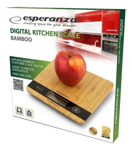 Esperanza EKS005 kitchen scale Wood Countertop Rectangle Electronic kitchen scale