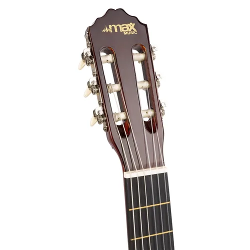 MAX Konzertgitarre SoloArt Set Sunburst - Griffbrett: Ahorn - Decke: Linde - Decke massiv: Nein - Gitarrengrösse: 4/4 - Mensur: 65 cm - Ausführung: Rechtshänder