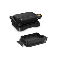 TEFAL OptiGrill 4in1 GC7748, Schwarz, Metall, Rechteckig, Tasten, 600 cm², 300 x 200 mm