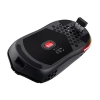 Trust Gaming-Maus GXT929 Helox Schwarz - Maus Features: Umschaltbare DPI-Auflösung - Daumentaste - Beleuchtung - Scrollrad - Bedienungsseite: Rechtshänder - Detailfarbe: Schwarz - Gewicht: 73 g - 75 g - Verbindungsart: Kabellos - Schnittstelle: USB-A