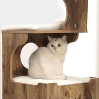Feandrea Kratzbaum 88 cm, Vintagebraun - Produkttyp: Kratzbaum - Tierart: Katze - Detailfarbe: Braun - Höhe: 88 cm - Anzahl Liegeplätze: 4 ×