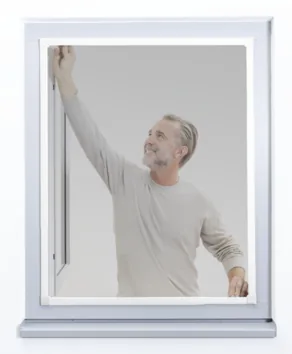 Windhager Teleskopfenster Stretch 80 x 90 cm, Weiss - Produkttyp: Fliegengitter Fenster - Breite: 61 cm - UV Schutz: Nein - Für Schädling: Fluginsekten - Länge: 4.4 cm